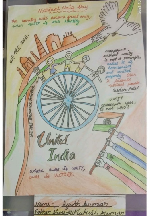 National Unity Day Drawing | Unity Day Poster | Rashtriya Ekta Diwas Drawing  | Independence Day - YouTube